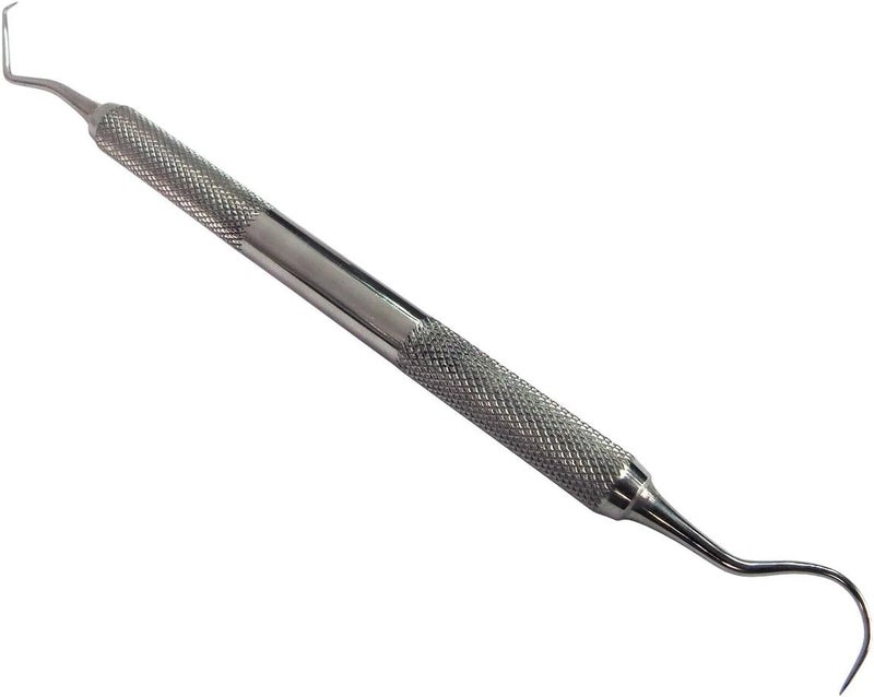 HTS 151P9 Stainless Steel Large Double-Sided Hook & Angled Pick Wax & Clay Sculpting Tool - Image 1