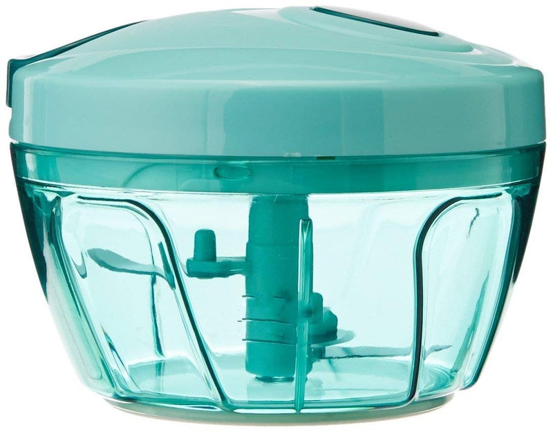 GJSHOP New Handy Mini Plastic Chopper with 3 Blades Color as per Stock - Image 1