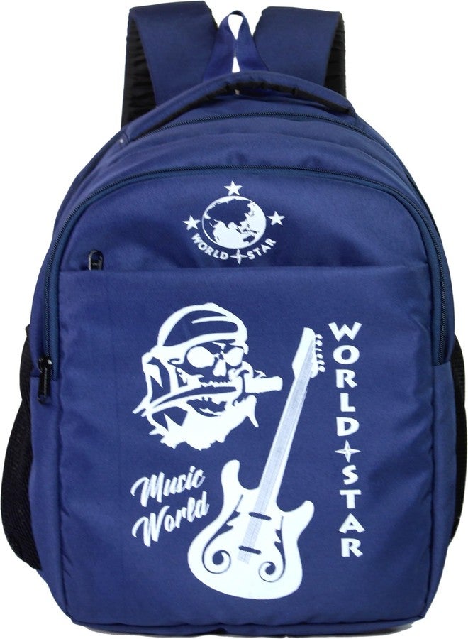 WORLD STAR Large Laptop Backpack for Unisex | Blue - Image 1