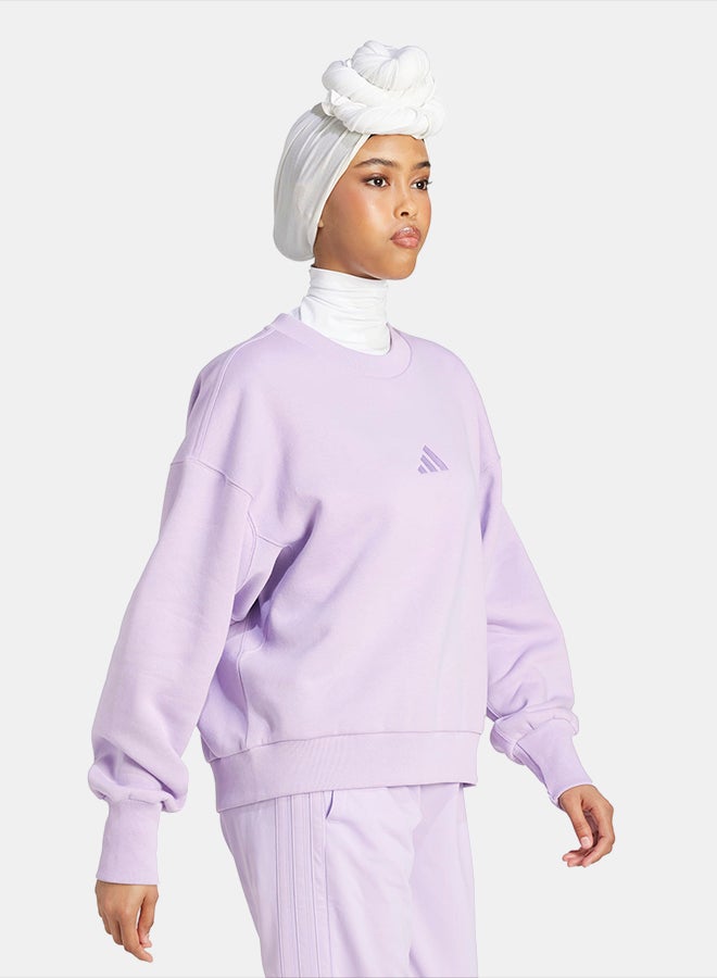 Adidas ALL SZN Fleece Loose Sweatshirt - Image 3