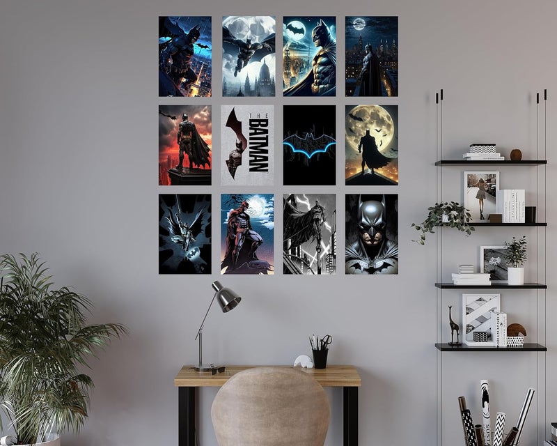 Posters Inc Set of 12 Batman Posters for Wall Wallart Item for Home Home Decoration Items for Living Room Aesthetic Wall Stickers for Bedroom Birthday Gift for Men 300 GSM A4 Size Paper - Image 5