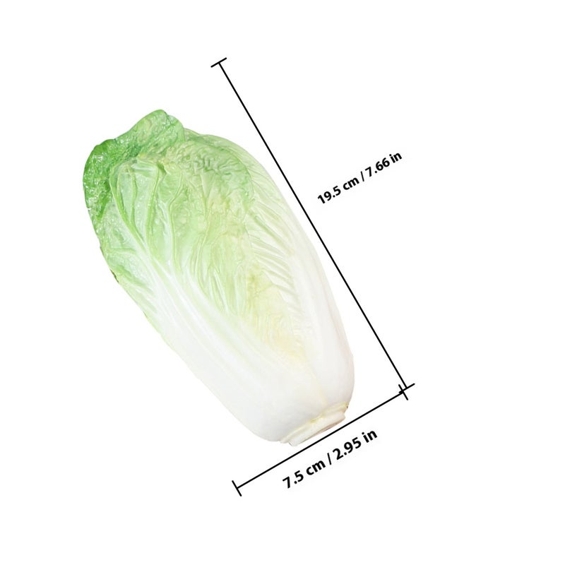 Fake Vegetable Artificial Vegetable Lifelike Chinese Cabbage Model Restaurant Display Prop - Image 2