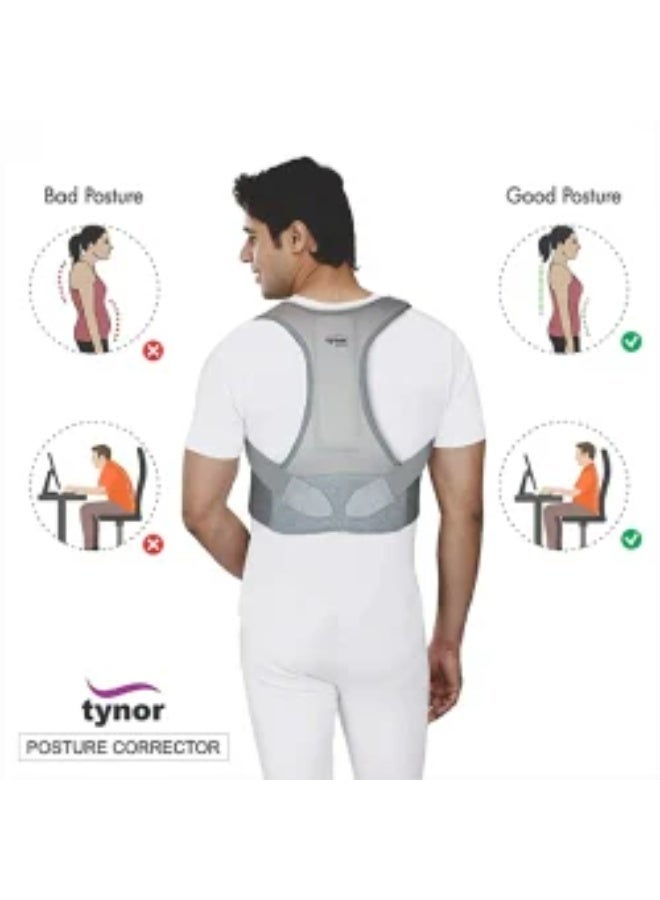 Tynor Posture Corrector, Grey,  1 Unit - Image 2