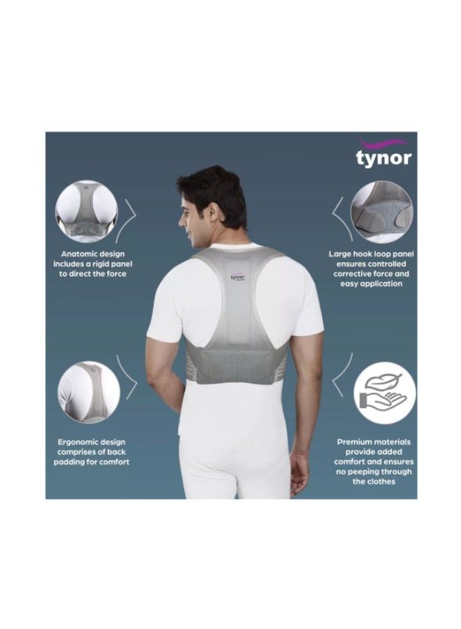 Tynor Posture Corrector, Grey,  1 Unit - Image 3