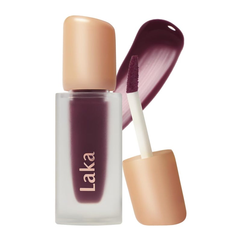 Laka Fruity Glam Tint, 4.5g/0.15oz, Glowing Lip Stain with Wide Color Spectrum, Hydrating & Lightweight Texture, Buildable Color, Non-Sticky, Vegan, K-Beauty (#123 Unsweet berry) - Image 1