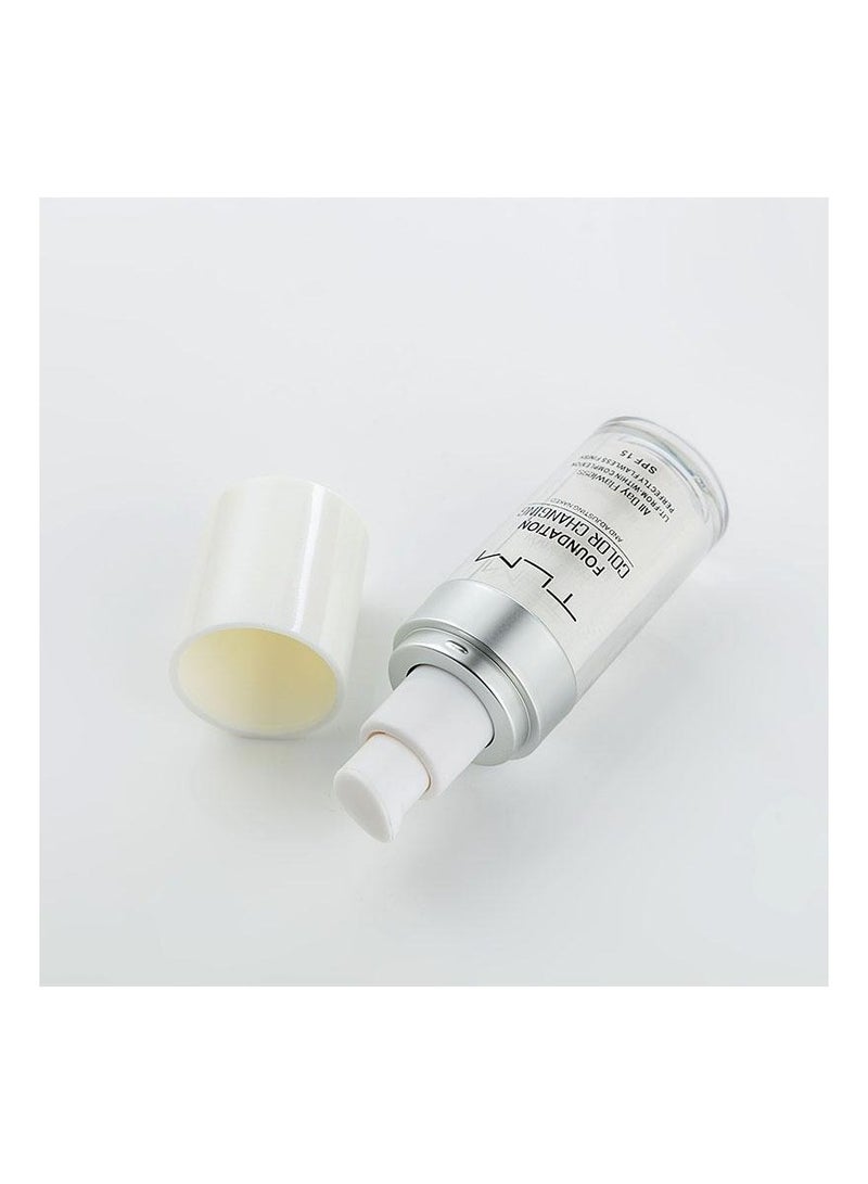تي إل إم TLM 30ml Color Changing Foundation Makeup Base Liquid Cover Concealer Longlasting Makeup Skin Care - Image 4