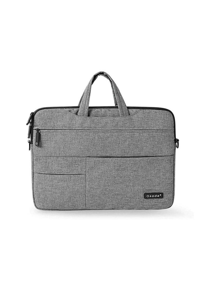 Okade Notebook Laptop Sleeve Bag Case Dual Zipper Pocket Carrying Handbag For Apple MacBook Air Pro Retina 13 & 13.3 inch Grey - Image 3