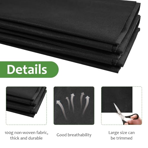 Qivine Raised Garden Bed Liner, Waterproof Raised Flower Bed Planter Liner, 5Ft x 9Ft Rectangle Grow Bags with Breathable and Reusable for Yard, Vegetables, Patios, Decking - Image 3