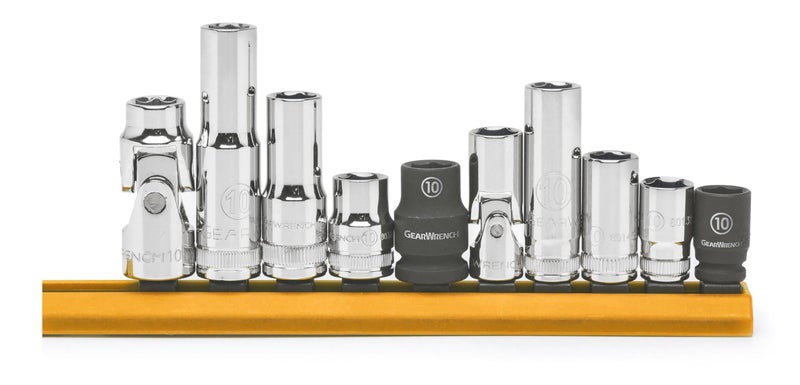 GEARWRENCH 10 Pc 14 38 Drive 6 Pt Single Size Socket Set 10mm 80319