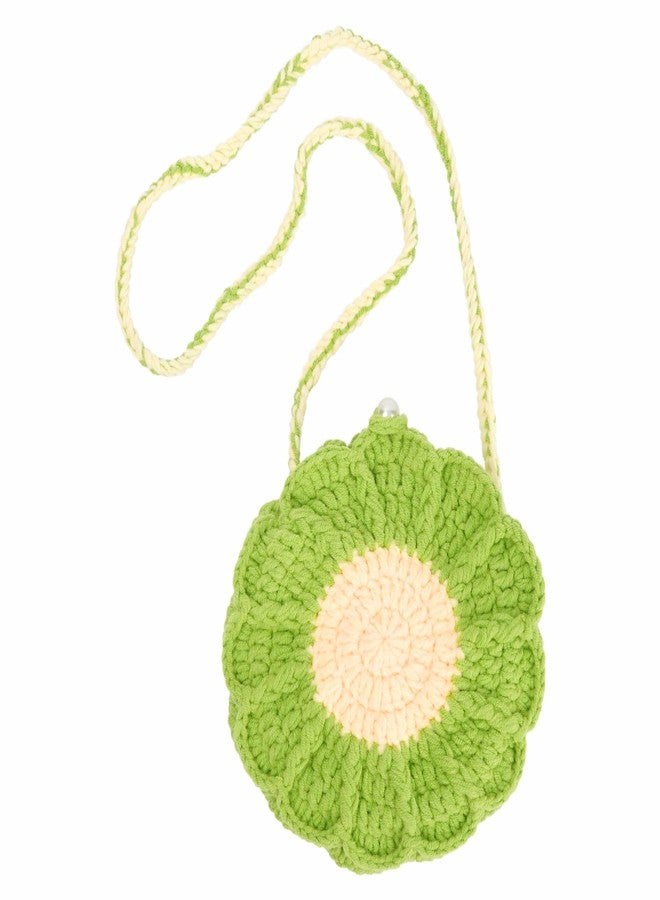 Minache Women Mini Flower Cotton Crochet Crossbody Shoulder Bag Handbag Coin Purse - Image 1