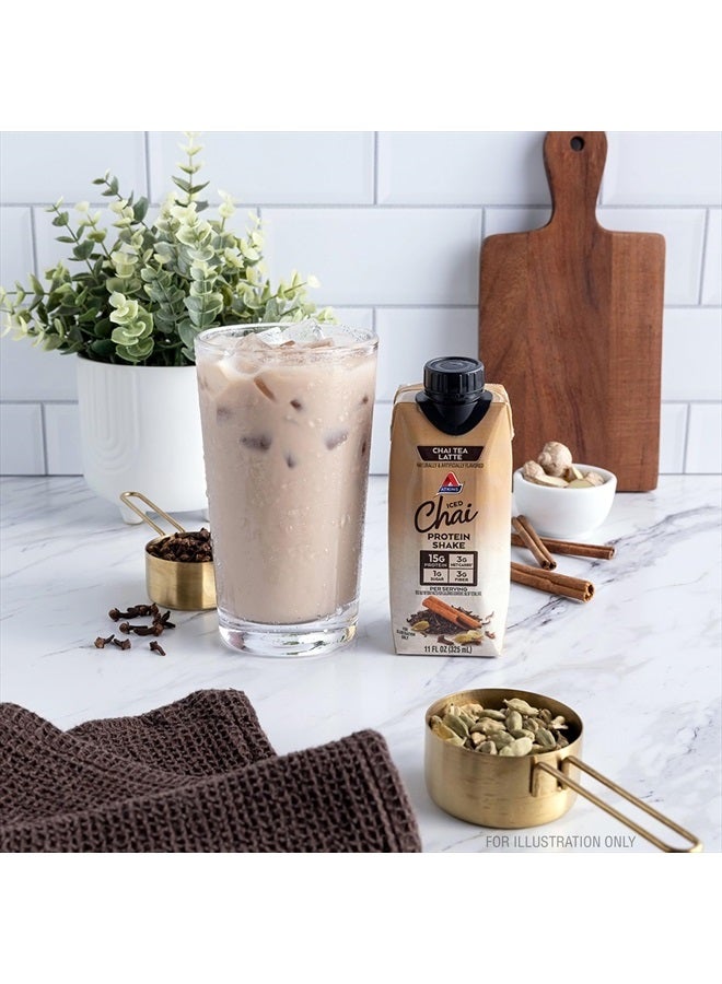 Atkins Chai Tea Latte Protein Shake, 15g Protein, Low Glycemic, 3g Net Carb, 1g Sugar, Keto Friendly - Image 4