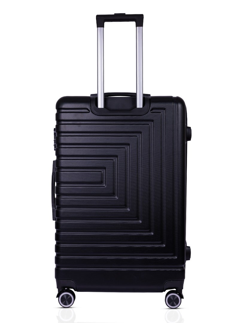 منيك مجموعة حقائب سفر للحج من  قطع | حقيبة ترولي صلبة بمقبض ناعم وقفل  | عجلات مزدوجة  درجة رباعية | مقاس المقصورة  بوصة، متوسط  بوصة، كبير  بوصة | أسود - Image 3