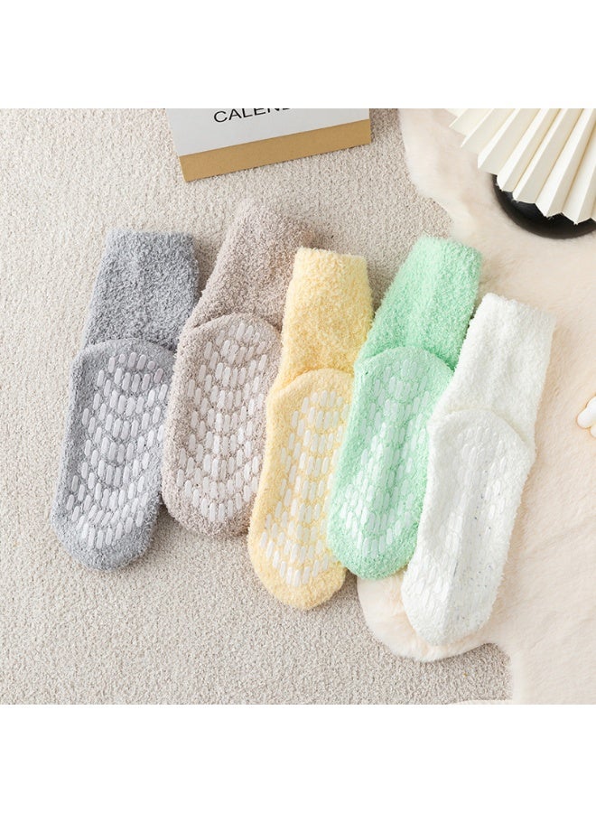 COYO 5 أزواج من جوارب المستشفى غير القابلة للانزلاق مع قبضة للنساء جوارب منزلية للنساء هدايا - Image 1