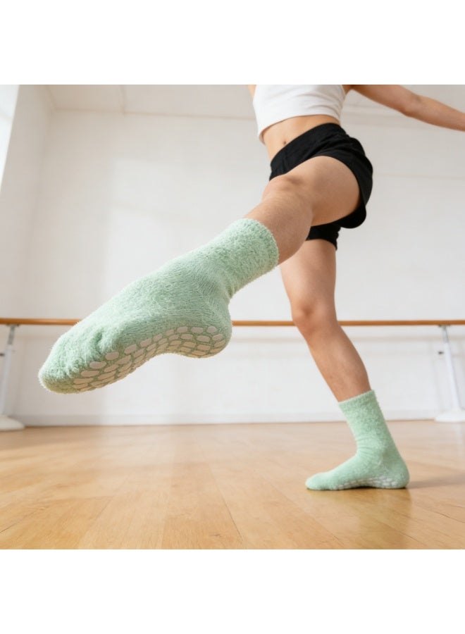 COYO 5 أزواج من جوارب المستشفى غير القابلة للانزلاق مع قبضة للنساء جوارب منزلية للنساء هدايا - Image 5