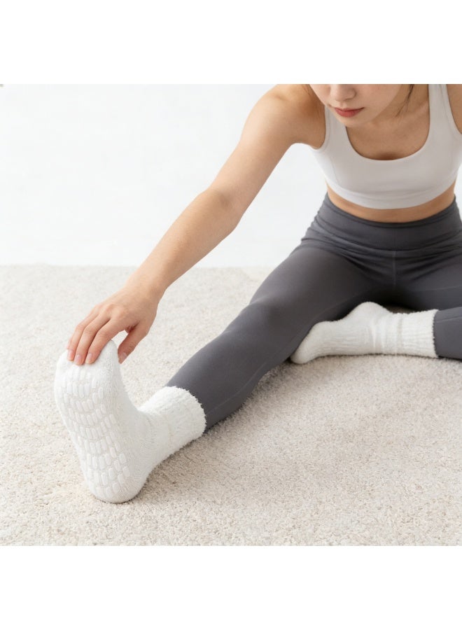 COYO 5 أزواج من جوارب المستشفى غير القابلة للانزلاق مع قبضة للنساء جوارب منزلية للنساء هدايا - Image 4