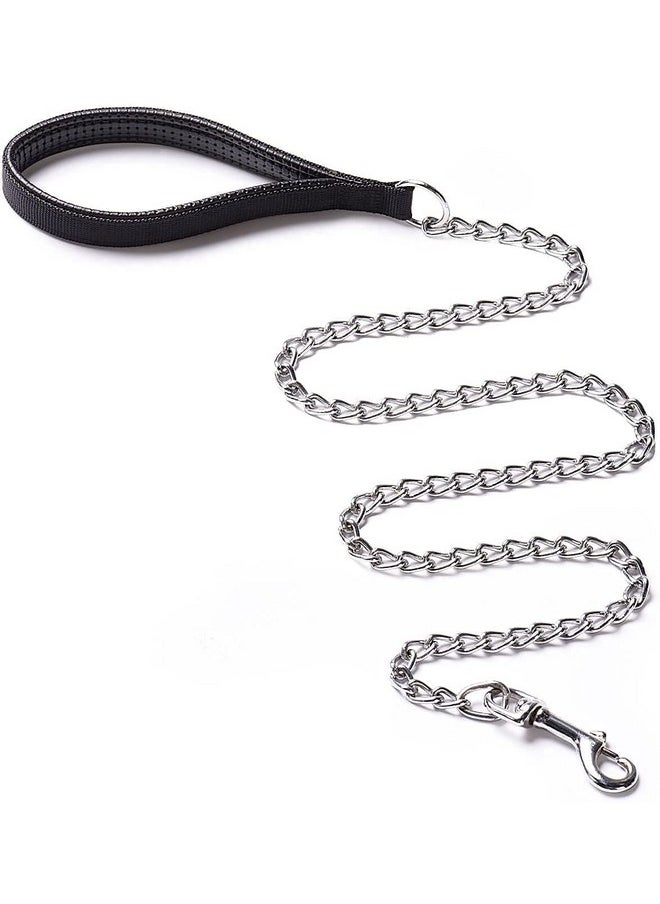 PET Heavy Duty Dog Leash, Metal Dog Leash Dog Chain With Padded Handle For Large & Medium Size Dog Multi-Colored  - Image 1