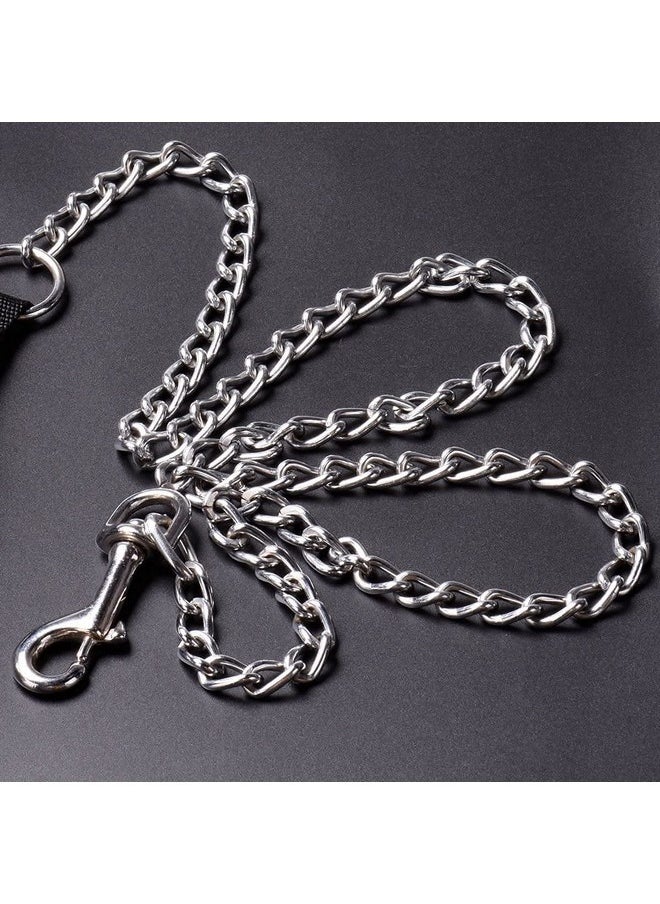 PET Heavy Duty Dog Leash, Metal Dog Leash Dog Chain With Padded Handle For Large & Medium Size Dog Multi-Colored  - Image 3