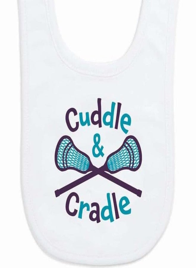 ChalkTalkSPORTS Lacrosse Baby & Infant Bib | Cuddle & Cradle | Soft Microfiber Bib - Image 3