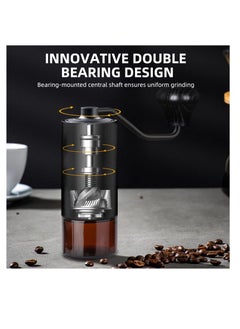 Excefore Manual Coffee Grinder, Portable Conical Burr Coffee Grinder, with Precise Grind Settings, Uniform Grinding, Faster Grinding Efficiency, for Full Coffee Flavor at Home, Office, Travel, Camping  - Image 2