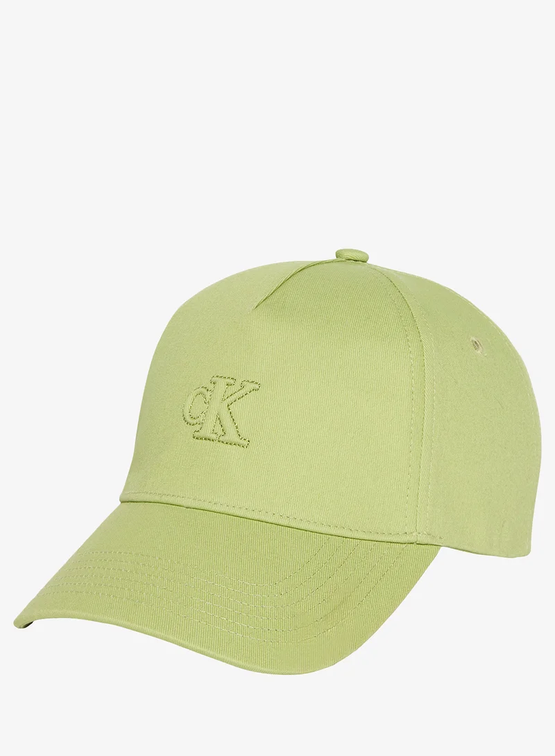 CALVIN KLEIN Monogram Shine Embroidery Moire Cap