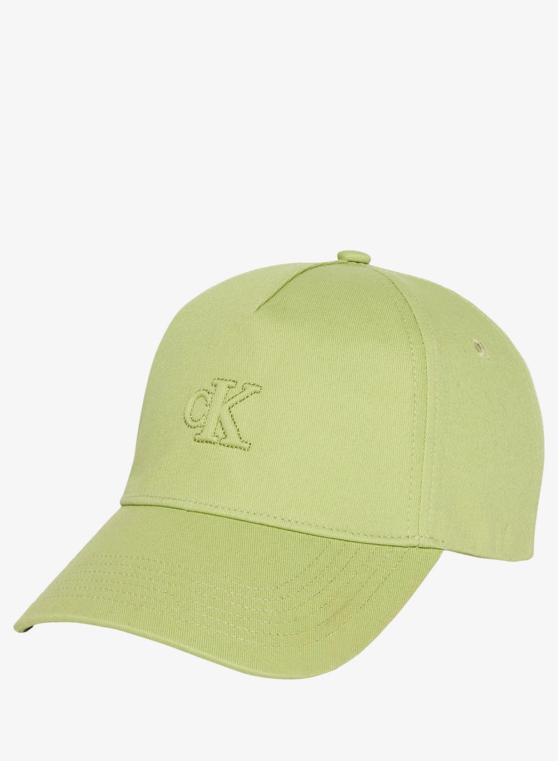 Monogram Shine Embroidery Moire Cap