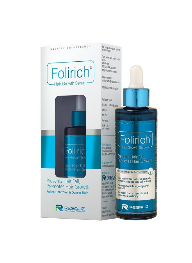 Regaliz Folirich Hair Growth Serum | Promotes Fuller, Thicker, And Healthier Hair | Reduces Hair Fall And Strengthens Hair | Suitable For Men And Women | 60Ml - Image 1