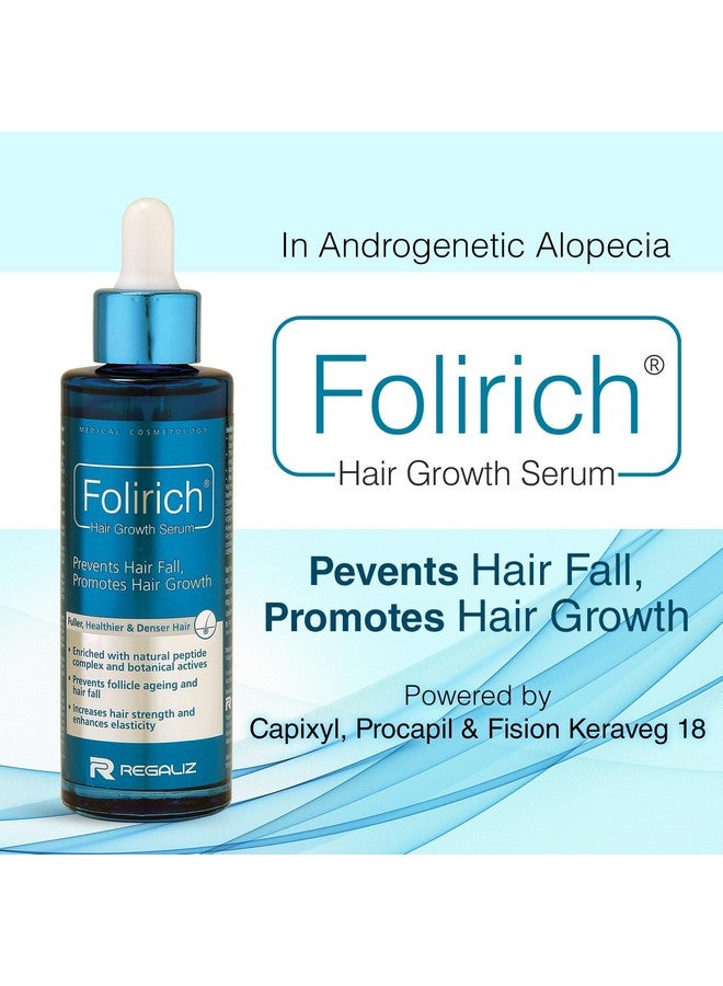 Regaliz Folirich Hair Growth Serum | Promotes Fuller, Thicker, And Healthier Hair | Reduces Hair Fall And Strengthens Hair | Suitable For Men And Women | 60Ml - Image 2
