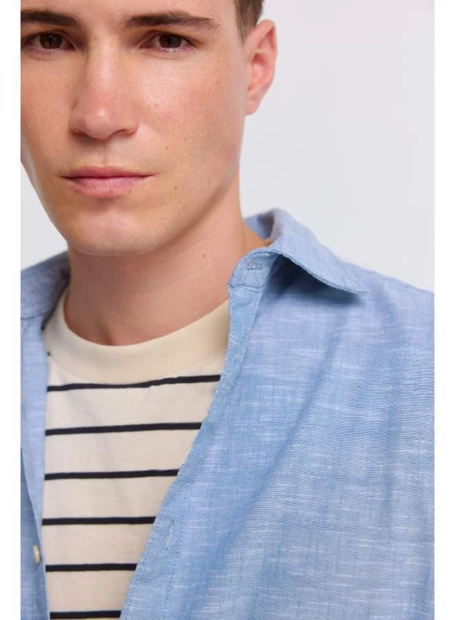 Springfield  Linen-look shirt for Men | Best Price UAE