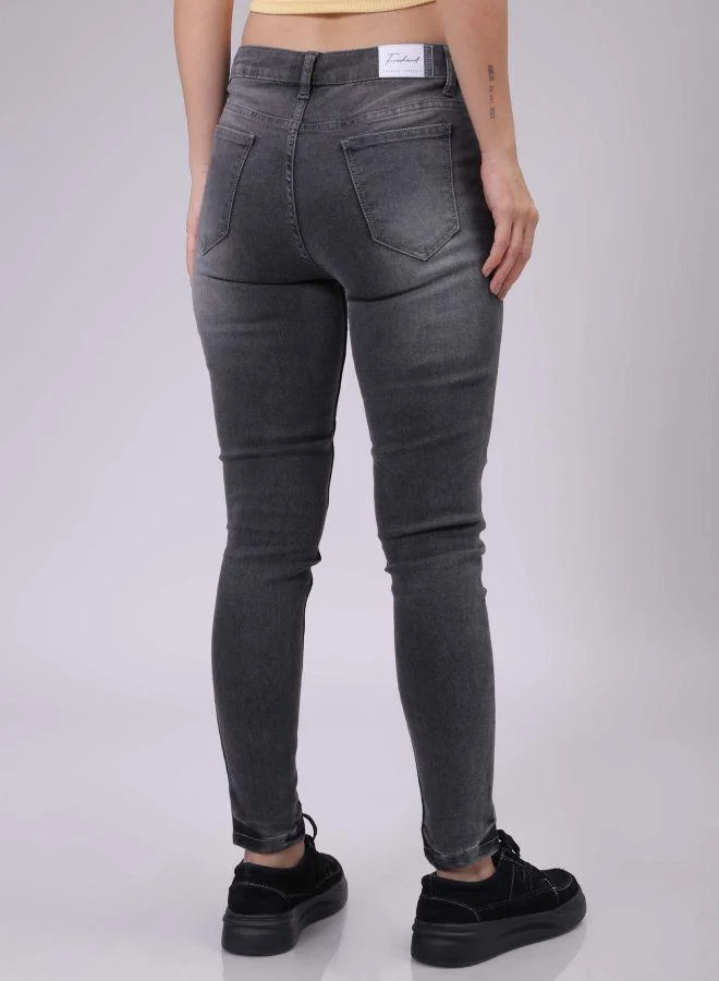 Freehand Women Skinny Fit Solid Mid-Rise Jeans