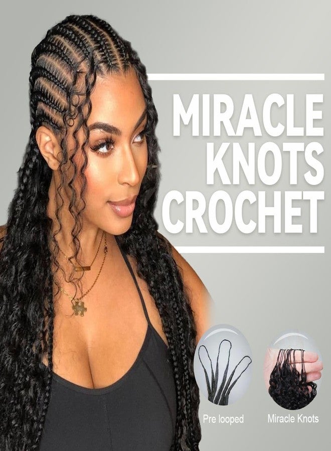 وصلات شعر كروشيه من شعر بشري طبيعي من Beauday Miracle Knots، مفصولة مسبقًا، شعر كروشيه أفرو مجعد ومتشابك للنساء ذوات البشرة السمراء، لون طبيعي، 18 بوصة، 60 غرام - Image 4