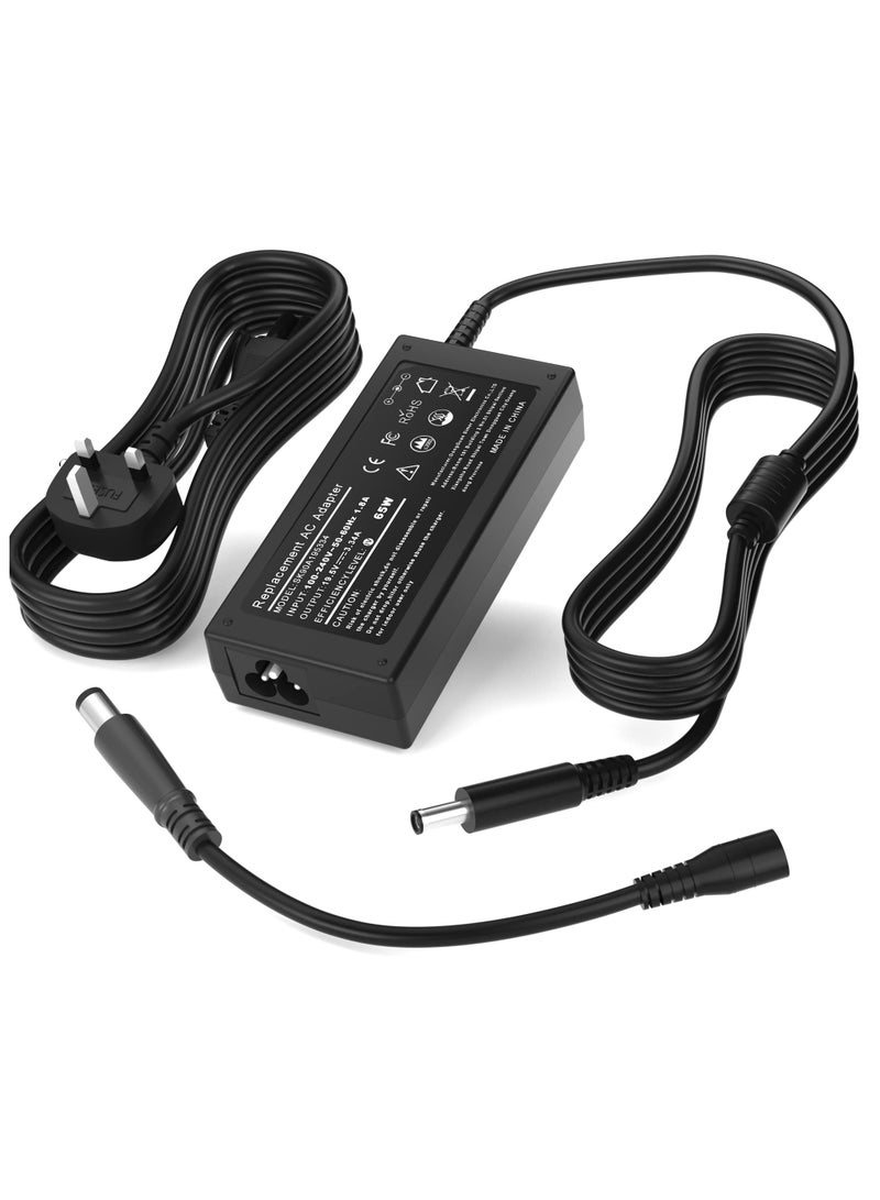 erorex 65W Dell Laptop Charger, Power Supply for DELL Inspiron 17 15 14 13 11 7000 5000 3000 Series 3505 3793 N5110 5559 5567 Latitude 3410 3420 3510 3520 E5470 7390 7490 XPS 13 15 LA65NS2-01 HA65NS5-00 - Image 1