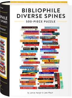 Bibliophile Diverse Spines 500-Piece Puzzle  - Image 1