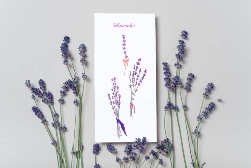 Arrietty DIY Lavender Flowers Leaves Stamp Rubber Clear Stamp/Seal Scrapbook Decorative Card Making Clear Stamps - Image 5