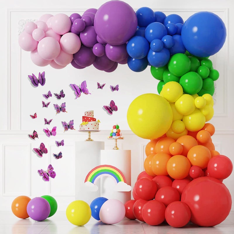 SAOROPEB 3D Butterfly Wall Decor  48 Pcs Double Layer Butterfly Decorations for Party Decorations Locker Decor Refrigerator Decal  Reusable (Purple) - Image 3