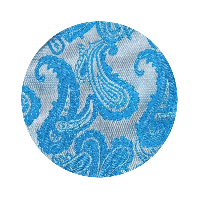 Riyasat Self Design Micro Fiber Cravat Tie with Pocket Square - Image 4