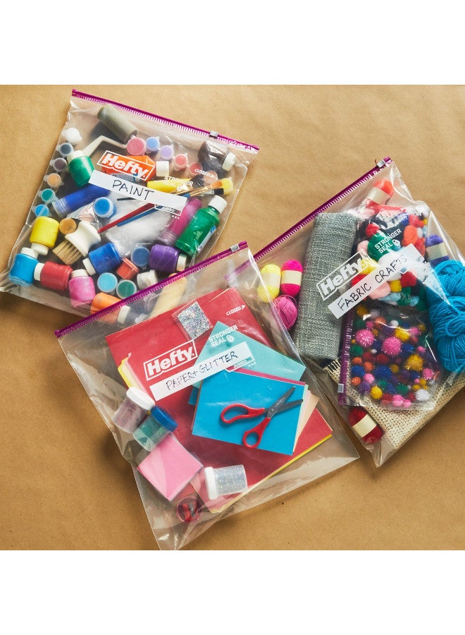 Hefty Slider Jumbo Storage Bags, 2.5 Gallon Size, 12 Count - Image 3