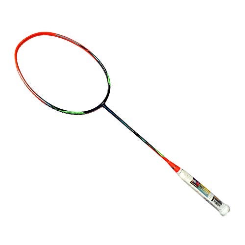 Li-Ning Windstorm Nano 780 Lite Professional Carbon Fibre Badminton Racquet (Navy/Orange) Carbon Fiber - Image 2