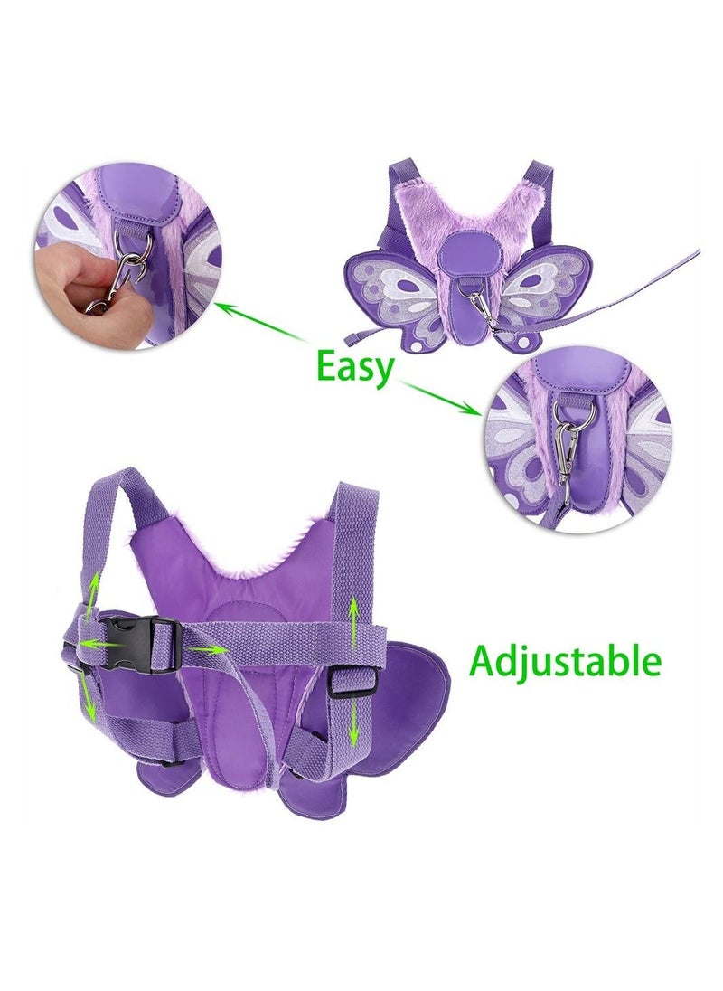 Toddler Harness Leashes Butterfly Baby Toddler Walking Harness with Safety Rein Kids Anti-Lost Harness Leash Strap Belt Portable Backpack Rucksack for Boys and Girls - Image 4