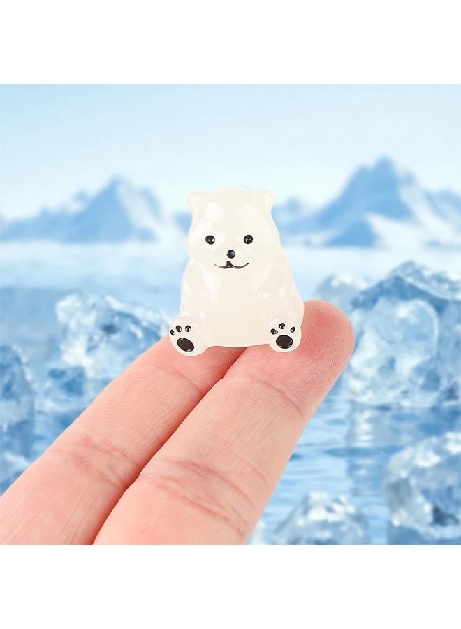 KANGLI Car Dashboard Decoration 4 Piece Cute Polar bear-Shaped Interior Accessories Set - Image 3