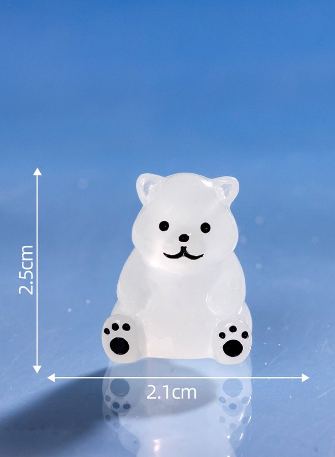 KANGLI Car Dashboard Decoration 4 Piece Cute Polar bear-Shaped Interior Accessories Set - Image 4