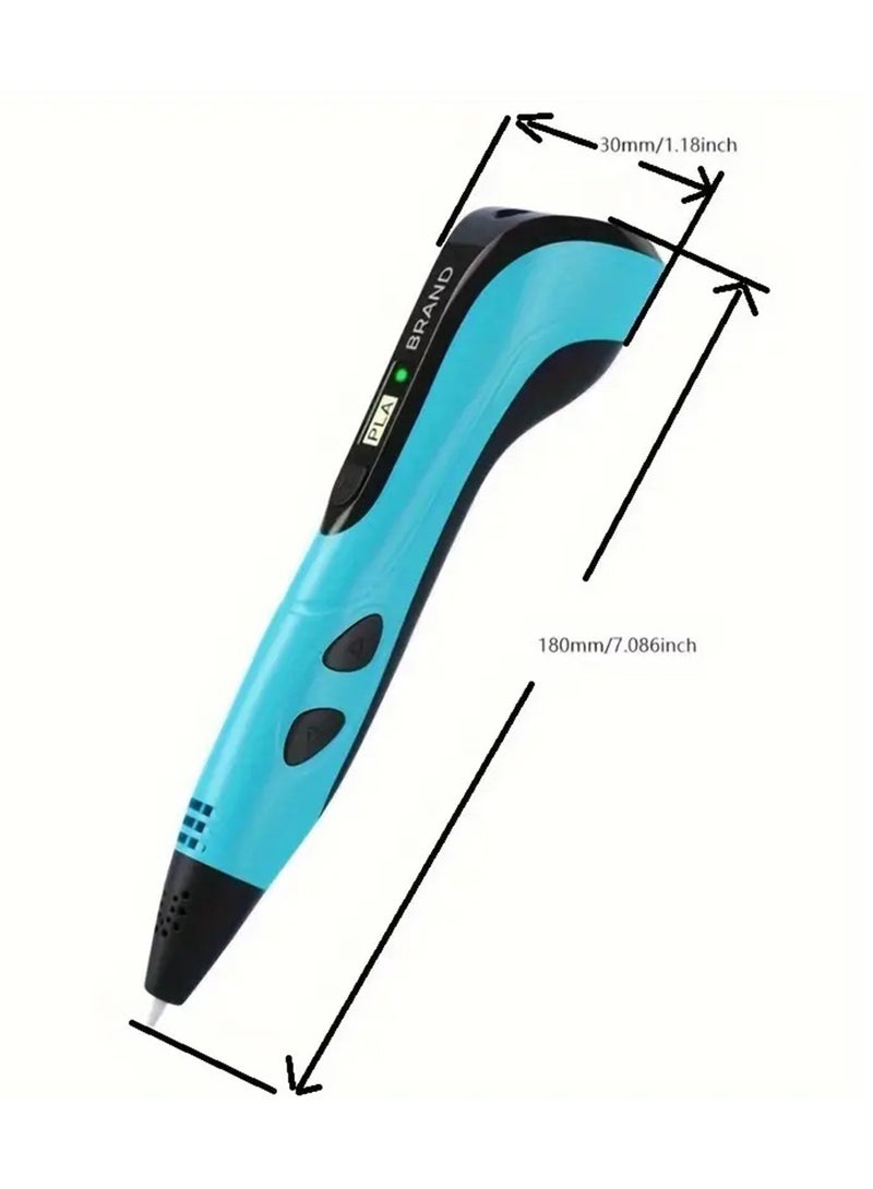 Hihonor 3D Printing Pen Set for Kids, Creative Drawing Doodling Pencil with PLA & ABS Support, USB Powered, with Electronic Components, for 6-8 Years, Educational Birthday Gift for Children, White  - Image 3
