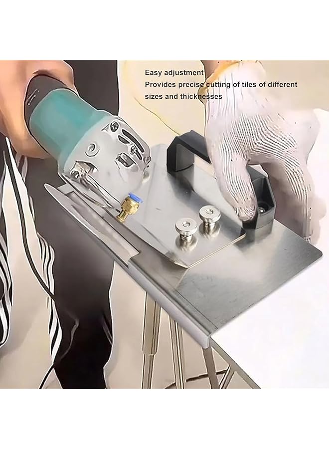 erorex Adjustable Portable Professional Tile Chamfering Tool For 100 Type Angle Grinders Holder Cutter Support Tools Angle Grinder Holder Bracket With Clamping System - Image 3