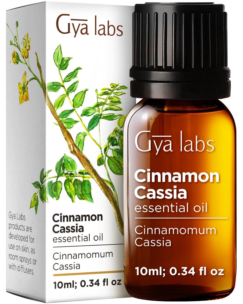 gya labs 100 Pure Cinnamon Cassia Essential Oil 034 Fl Oz Cinnamon Cassia Oil for Hair Skin Diffuser Aromatherapy DIY Candle Making Scent - Image 2