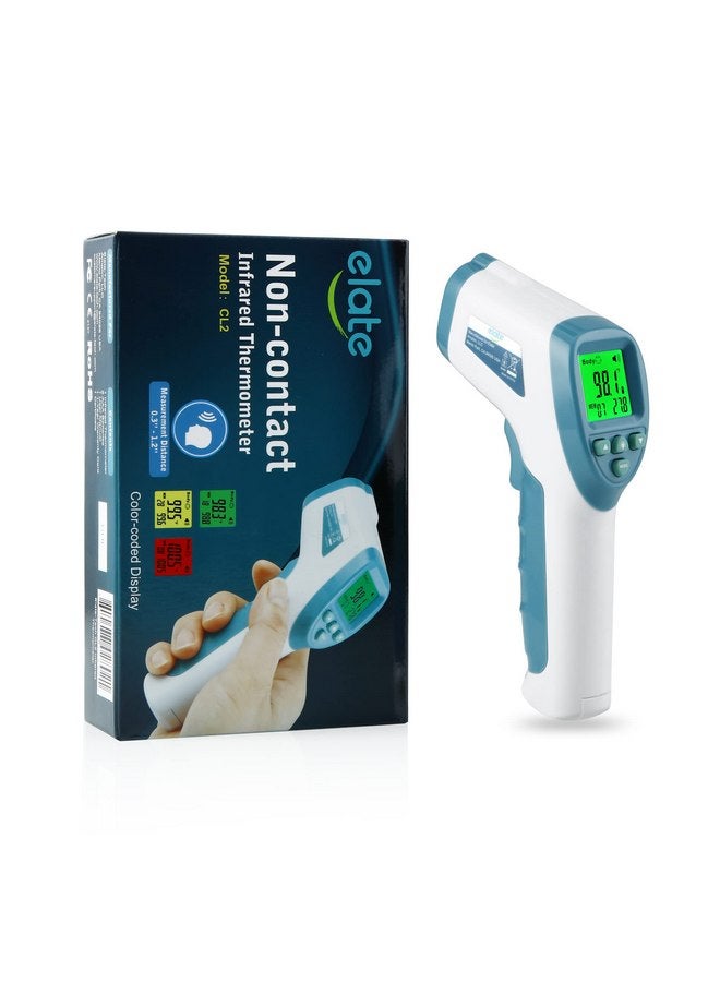 إيلات مقياس حرارة الجبهة الرقمي بدون لمس من Elate للبالغين والأطفال والرضع. مقياس حرارة دقيق بدون لمس بدرجة طبية للمستشفيات معتمد من FSA HSA - Image 1
