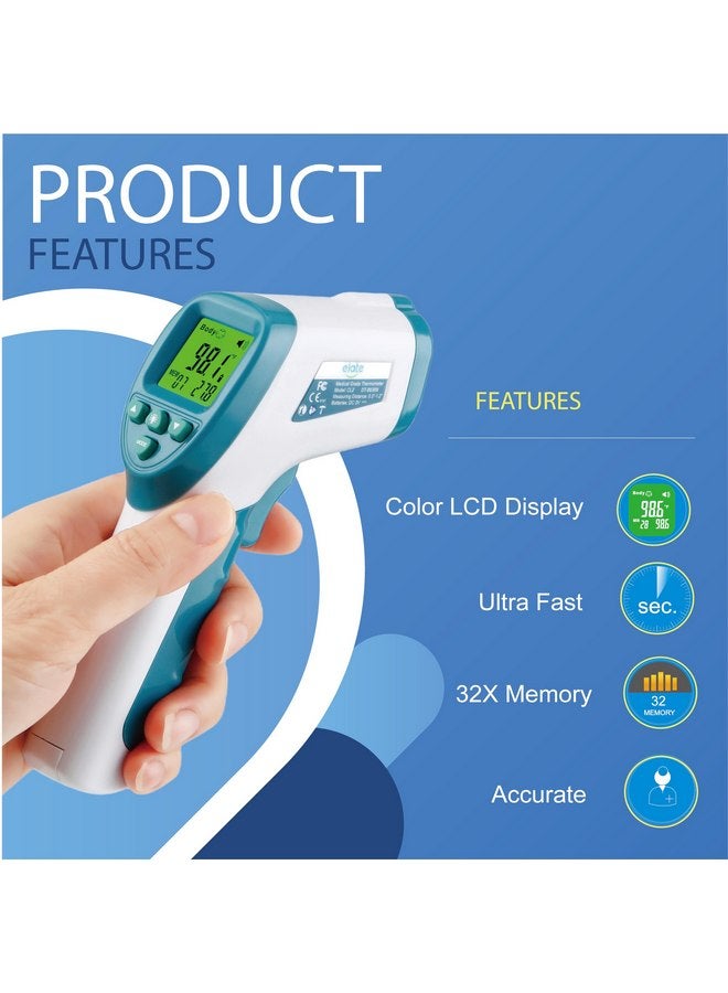 إيلات مقياس حرارة الجبهة الرقمي بدون لمس من Elate للبالغين والأطفال والرضع. مقياس حرارة دقيق بدون لمس بدرجة طبية للمستشفيات معتمد من FSA HSA - Image 2