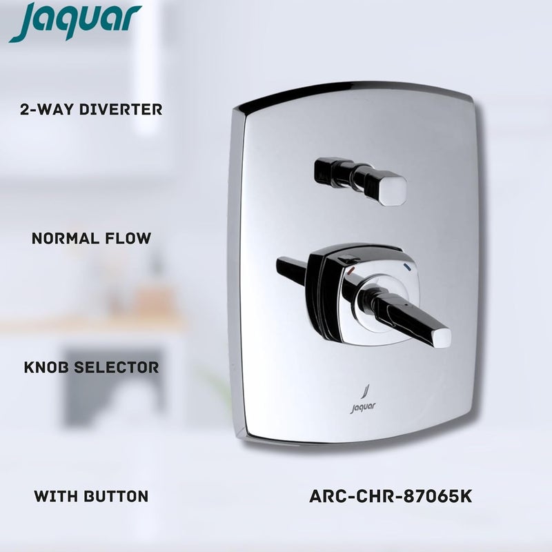 JAQUAR ARC Series Normal Flow Exposed Part Kit 2 Way Diverter Chrome ARC87065K Suitable for Item ARC87065C Wall Mounted Knob Selector with Button - Image 2