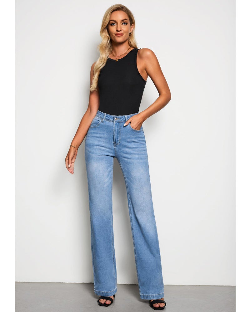 GRAPENT Womens Jeans Size 12 14 Blue Indigo Medium Blue Long - Image 4