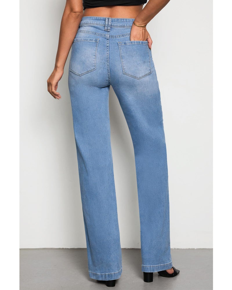 GRAPENT Womens Jeans Size 12 14 Blue Indigo Medium Blue Long - Image 2