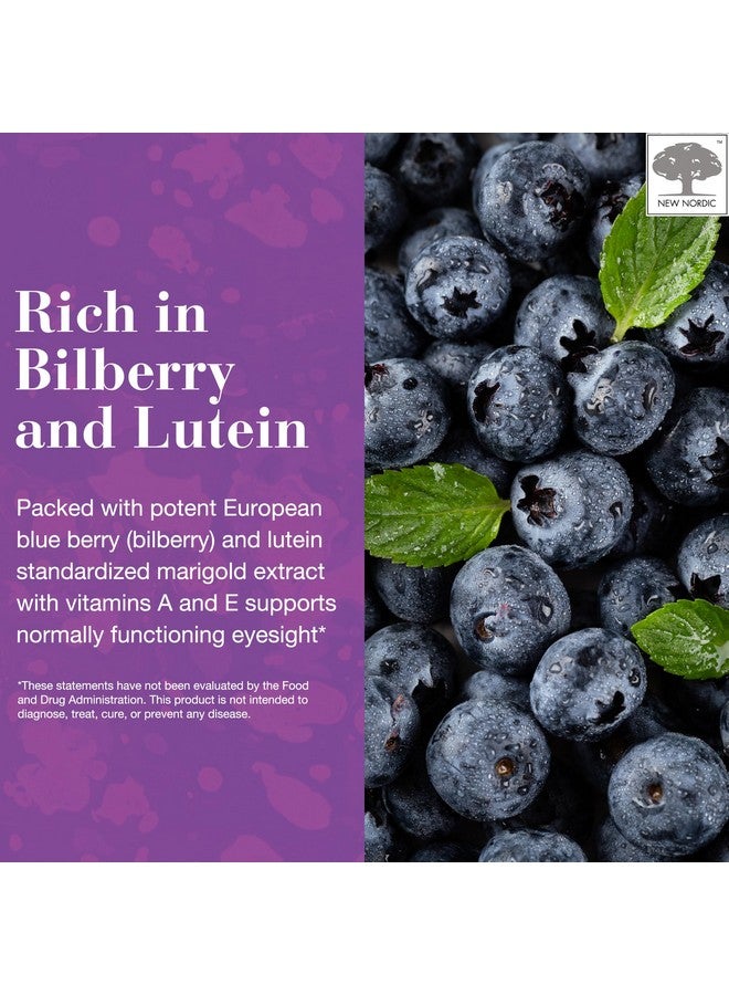 NEW NORDIC Blue Berry Eye Vitamin Lutein Supplement with Zinc, Supports Macular Pigmentation, Eye & Vision Function, 120 Tablets (Pack of 1) - Image 4