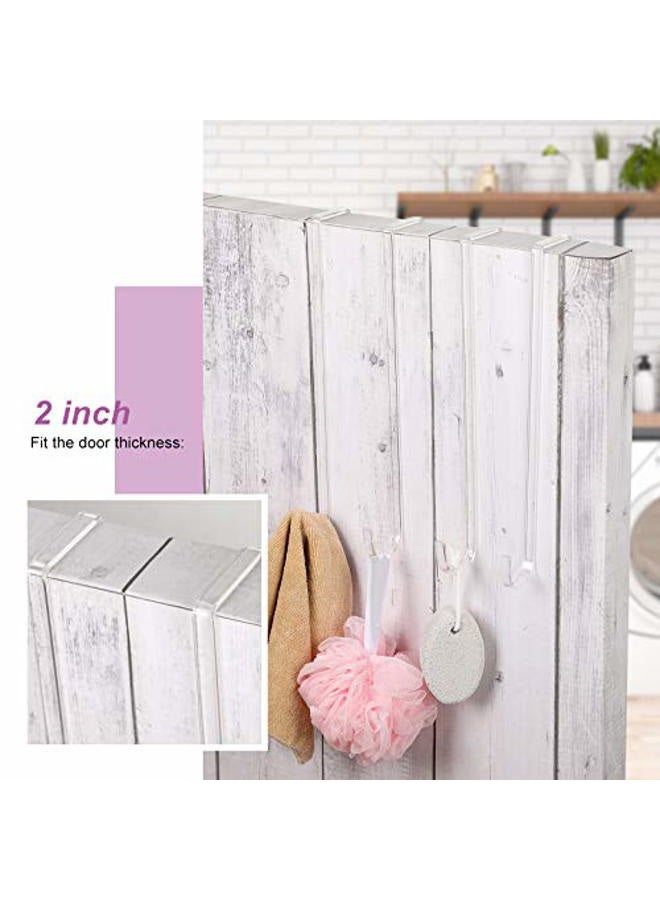 Ripeng Plastic Wreath Hanger for Front Door Clear Door Wreath Hanger Wreath Hooks for Indoor Outdoor Home Decor, 12 Inch(4 Pieces) - Image 3